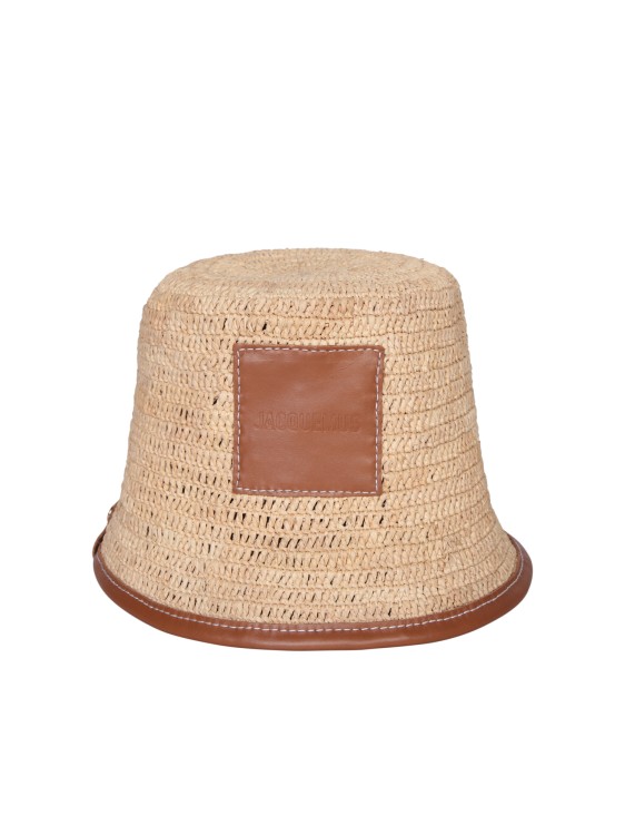 Shop Jacquemus Raffia Hat In Brown