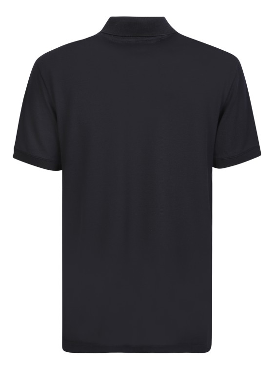 Shop Alexander Mcqueen Logo Patch Black Polo Shirt