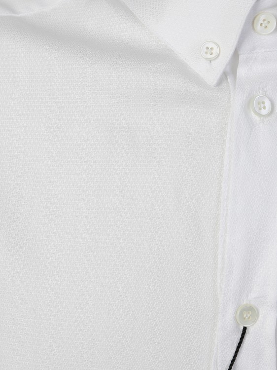 Shop Dolce & Gabbana Textured Cotton Shirt In White