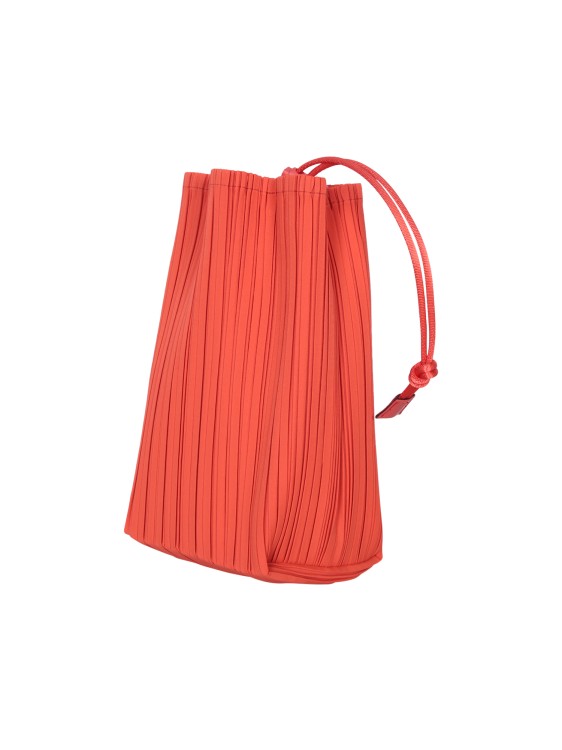 Shop Issey Miyake Pleated Bag In Red