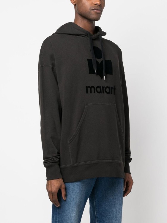 Shop Marant Logo Patch Hoodie In Black