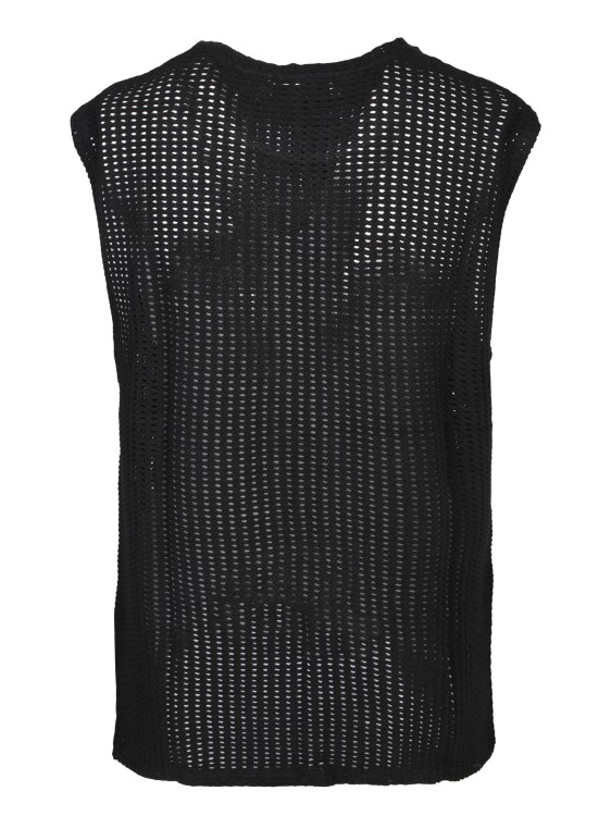 Shop Iro Sleeveless Knit Mesh Top In Black
