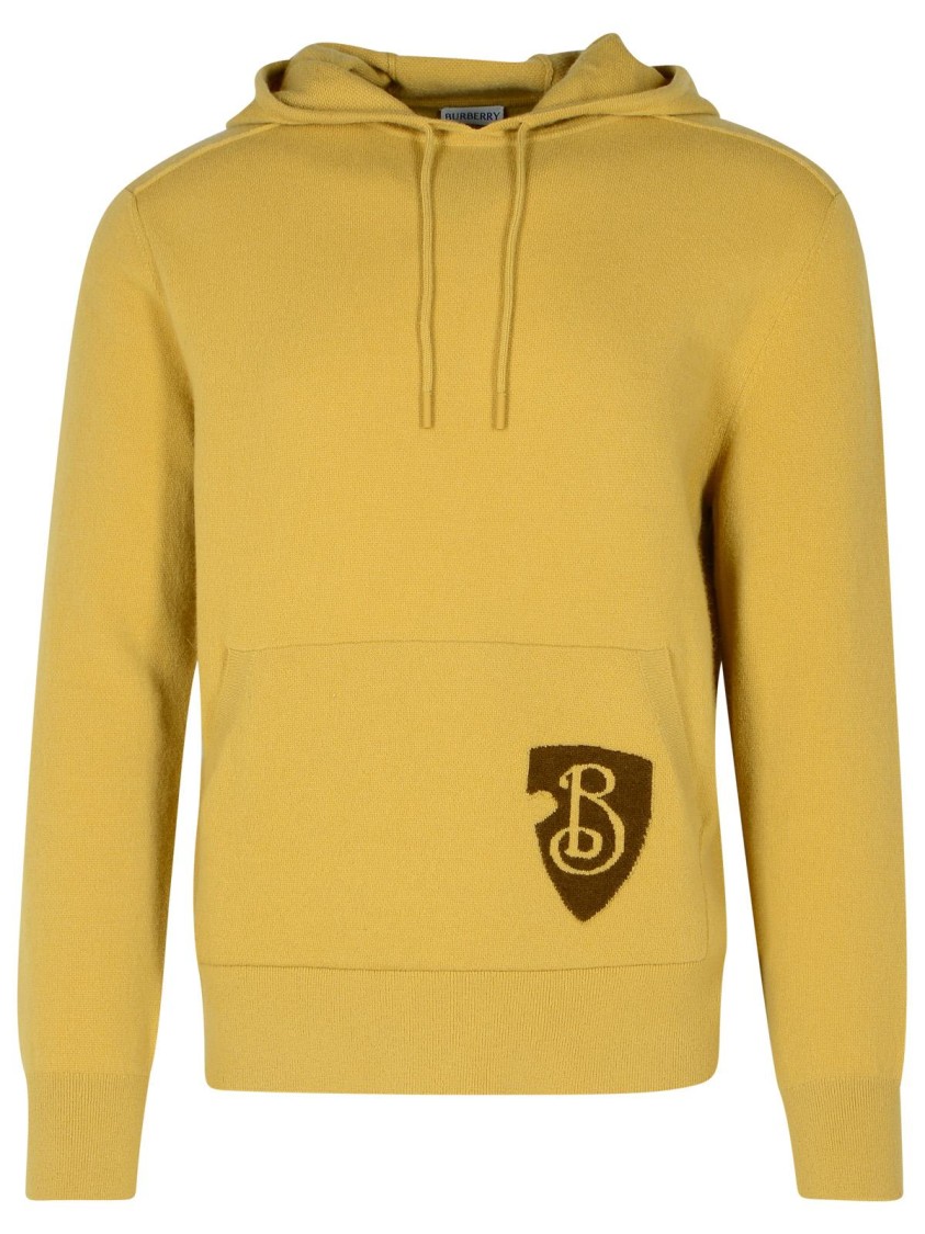 Shop Burberry Wool Blend Sweatshirt In Orange