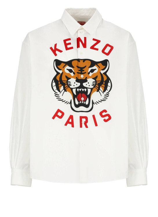 Shop Kenzo Shirt With Logo In White