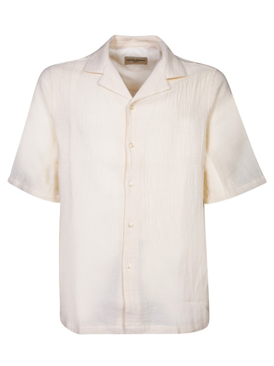 Officine Generale Cotton Short-sleeves Shirt In Neutrals