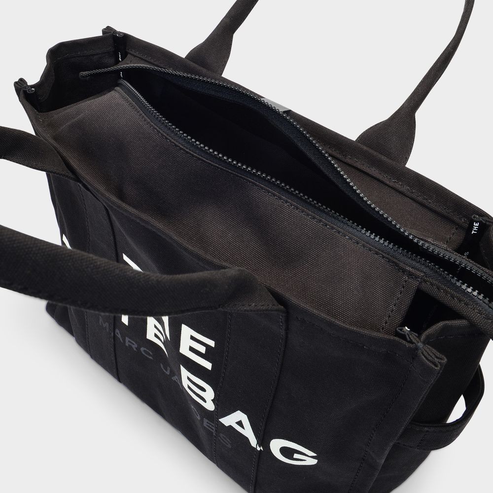 Marc Jacobs The Large Tote Bag - Black - Cotton In Black