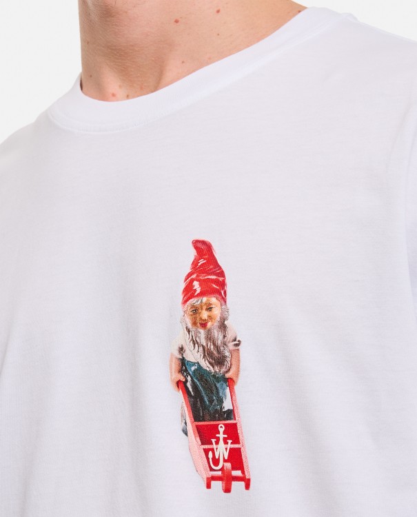 Shop Jw Anderson Gnome Chest T-shirt In White