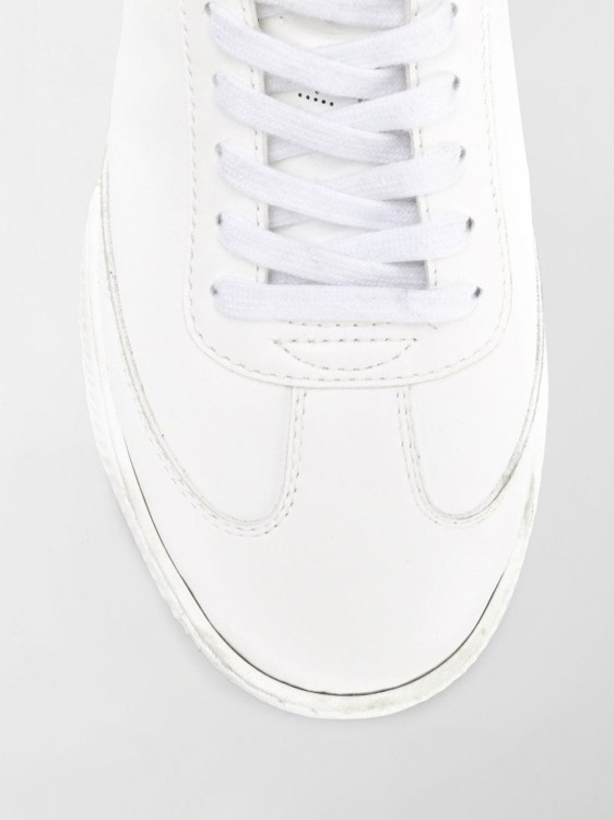 Shop Stella Mccartney Faux Leather Sneakers In White