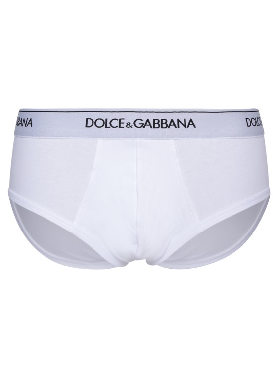Shop Dolce & Gabbana Bi-pack Slip In White