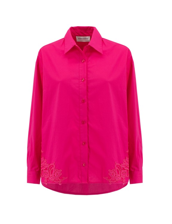 Ermanno Scervino Applique Embroidered Blouse In Pink