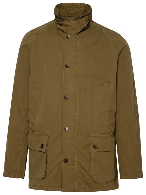 Shop Barbour Beige Cotton Ashby Jacket In Brown