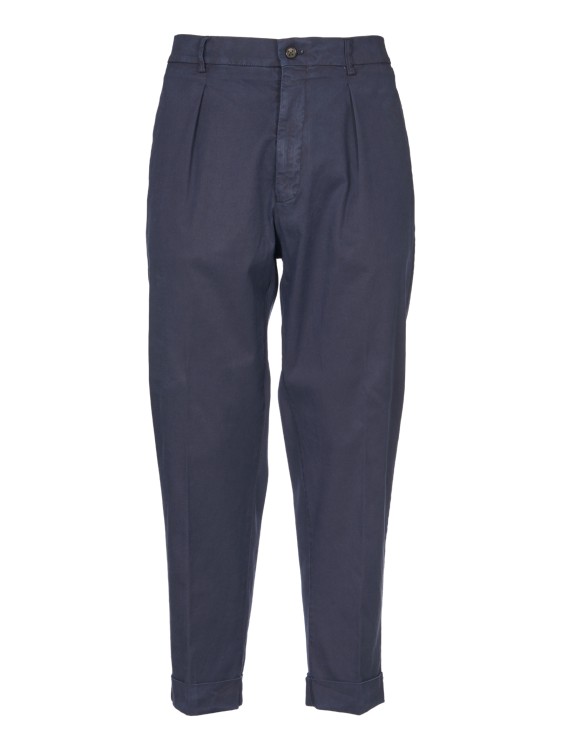 Shop Berwich Washed Blue Chiaia Model Trousers
