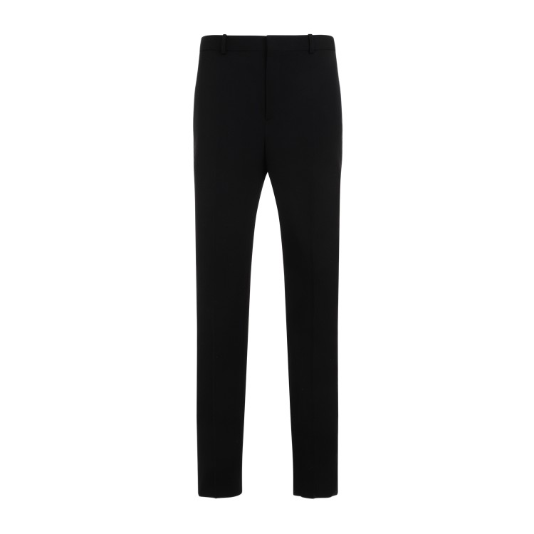 Saint Laurent Classic Wool Pants In Black