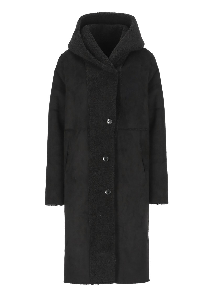 Valentini 1972 Eco Montone Coat In Black