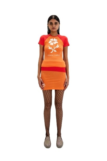 Shop Maisie Wilen Slinky T-shirt In Orange