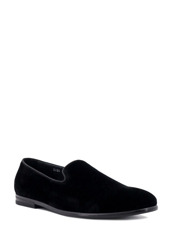 Shop Doucal's Velvet Loafer In Black