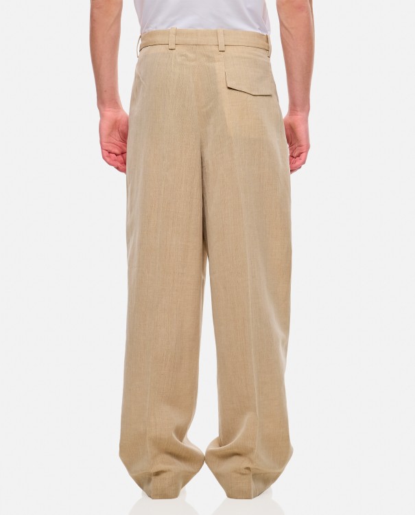 Shop Jacquemus Titolo Trousers In Neutrals
