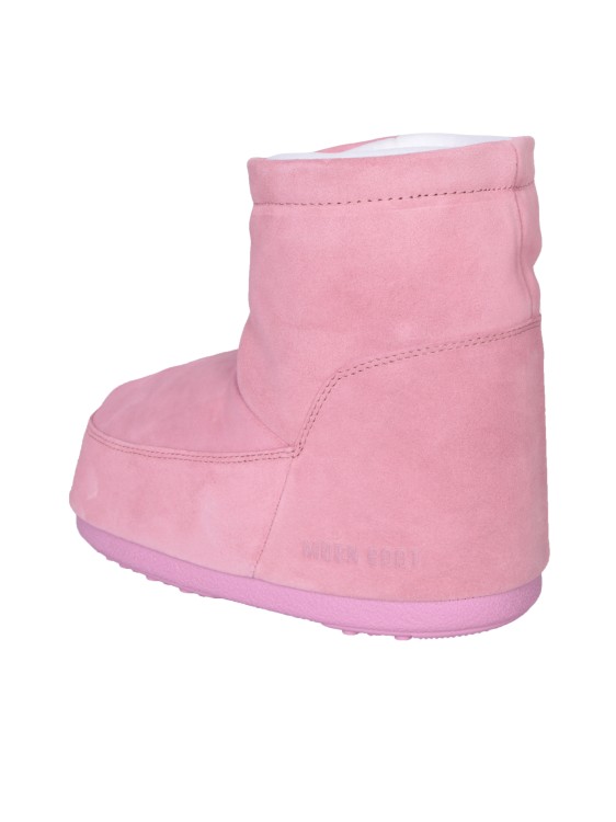 Shop Moonboot Suede Ankle Boot In Pink