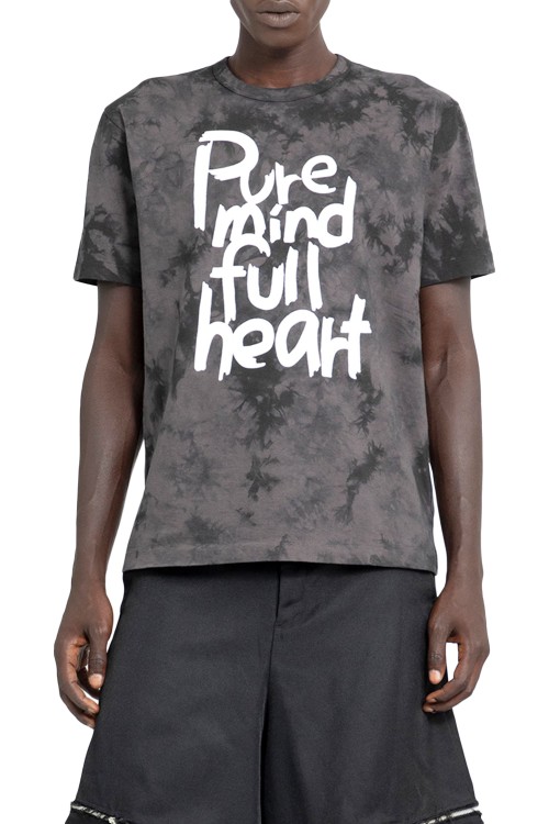 Comme Des Garçons Pure Mind Full Heart Tie Dye T-shirt In Black