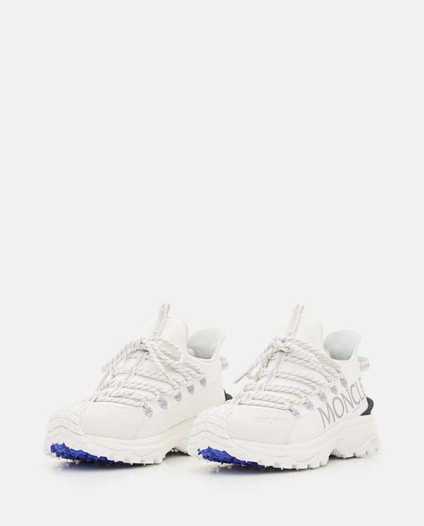 Shop Moncler White Carbon Fiber Sole Sneakers