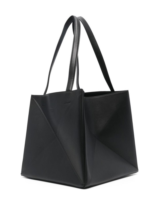 Shop Nanushka Vegan Leather Tote Bag In Black