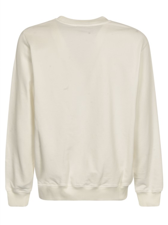 Shop Casablanca White Crew Neck Sweatshirt In Neutrals