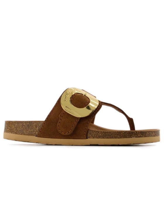 See By Chloé Chanu Suede Slides In Brown