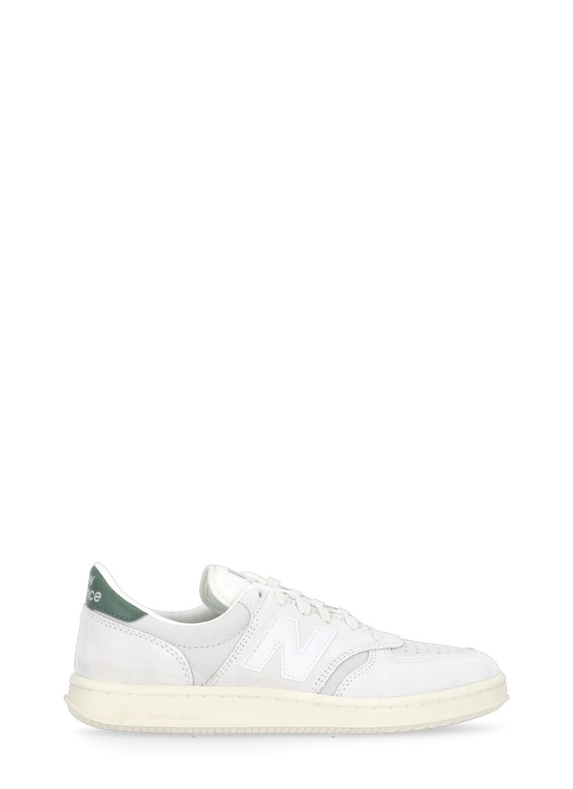 New Balance Ct500 Perforated Suede Low-top Sneakers In White