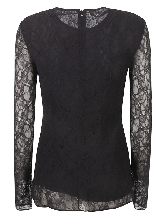 Shop Philosophy Di Lorenzo Serafini Long-sleeve Lace Blouse In Black