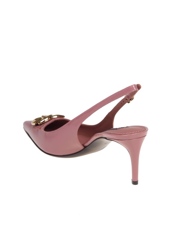 Shop Dolce & Gabbana Pink Patent Slingback