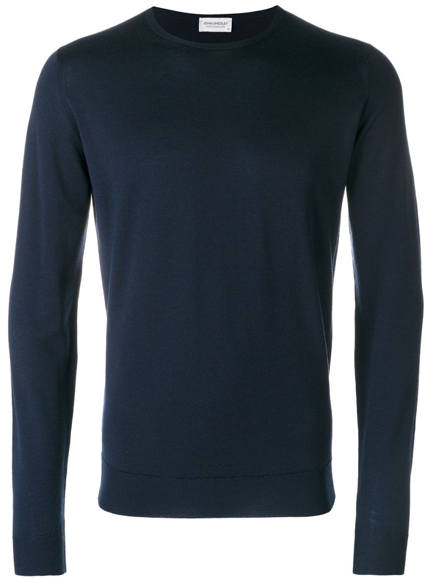 John Smedley Blue Merino Jumper In Black