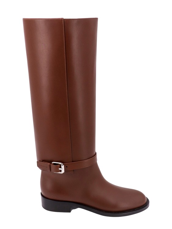 Shop Burberry Brown Leather Boots