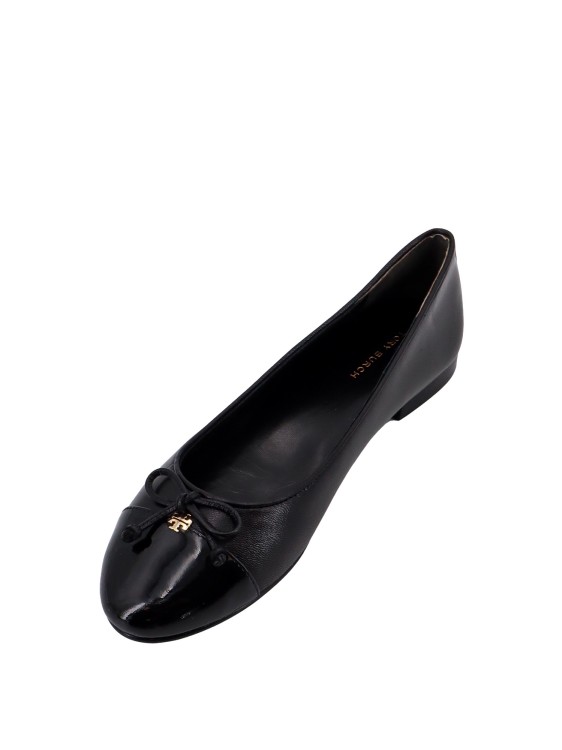 Shop Tory Burch Leather Ballerinas In Black