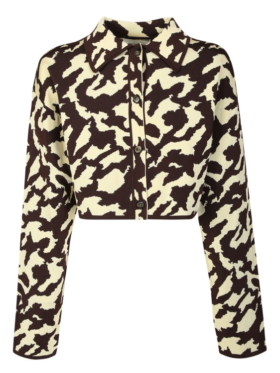 Nanushka Brown Cropped Jacket In Brown