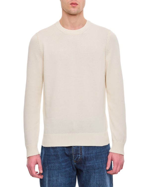 Shop Drumohr Crewneck Sweater In Neutrals