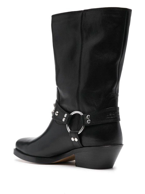 Isabel Marant 'anyta' Black Ankle Boots With Studs In Black