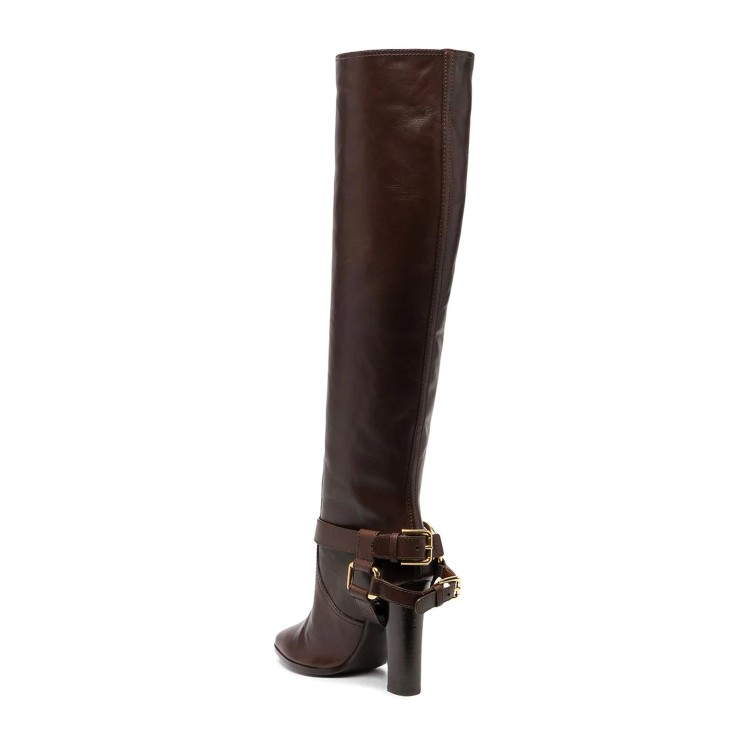 Shop Dolce & Gabbana Leather Knee Boots In Black