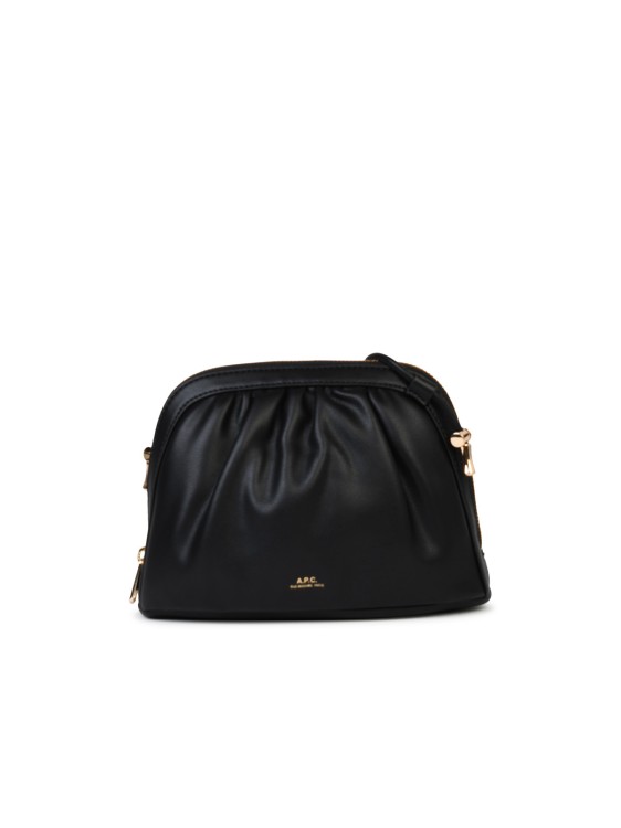 Shop Apc Small 'ninon' Black Eco-leather Crossbody Bag