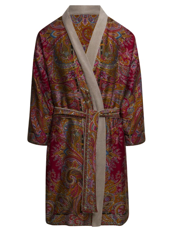 Etro Exeter Women's Double Kimono Bathrobe (size S-m). In Multicolor