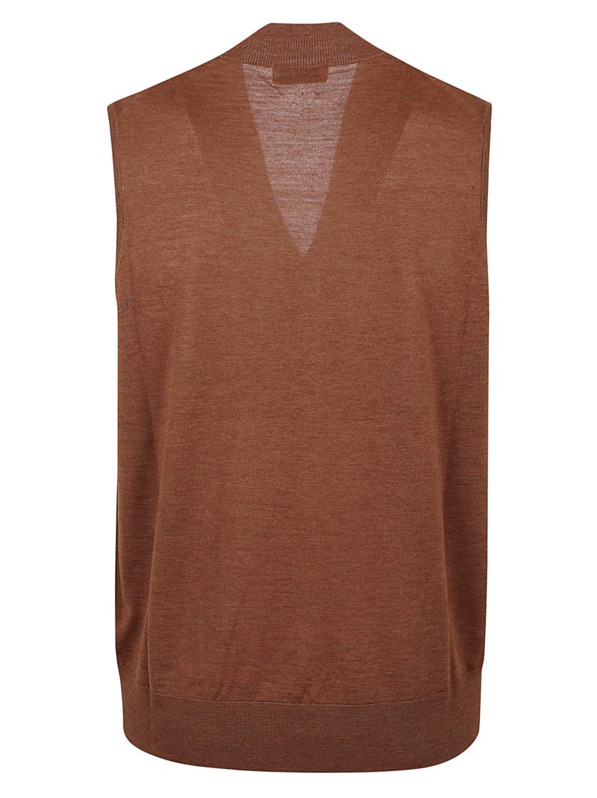 Ballantyne Basolan Wool Vest In Brown