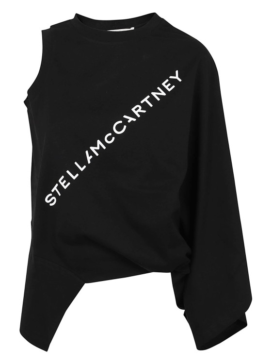 Shop Stella Mccartney Pure Cotton T-shirt In Black