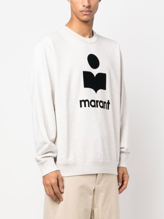Shop Marant Logo Patch Sweatshirt In White