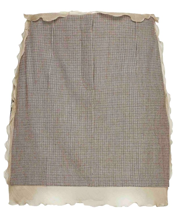 Shop Fendi Mini Skirt In Grey