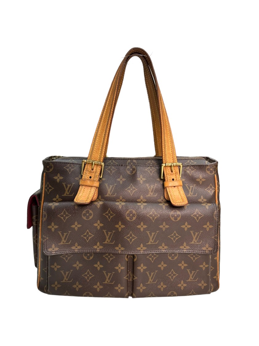 Louis Vuitton Briefcase with Cowhide Inserts And Golden Hardware