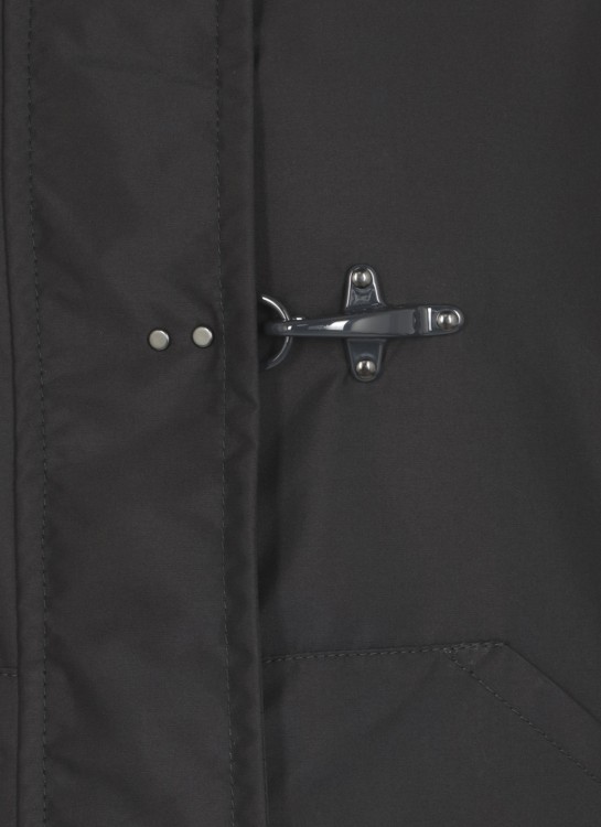 Shop Fay Blue Waterproof Parka Jacket In Black
