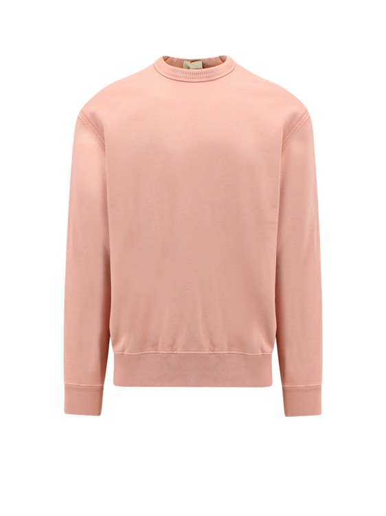 Shop Ten C Cotton Sweatshirt With Logo Patch On The Back In Pink