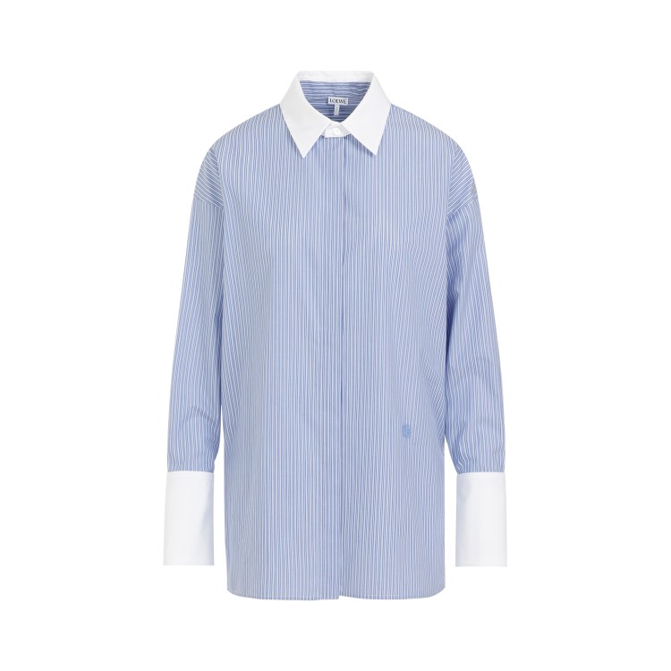 Loewe Deconstructured Shirt In Blue