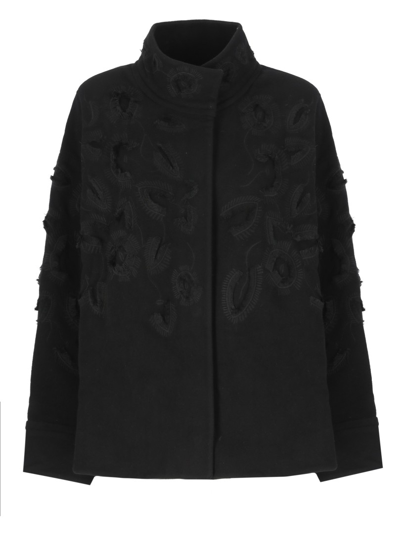 Shop Nu Wool Jacket In Black