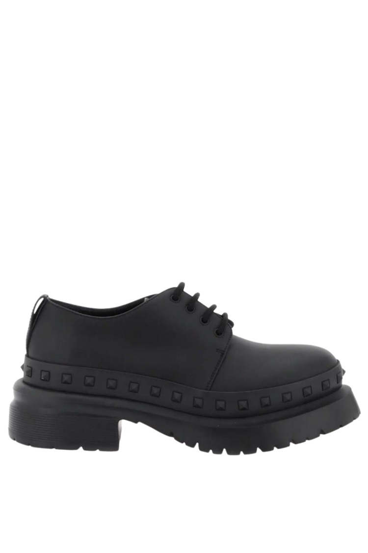 Valentino Brogue Shoes Garavani Men Color Black In Black