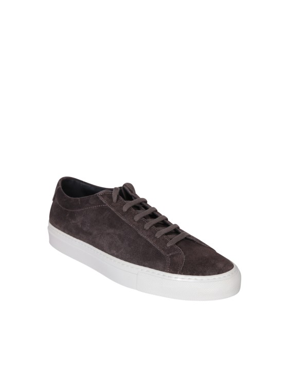 Shop Common Projects Low-top Suede Sneakers In Black